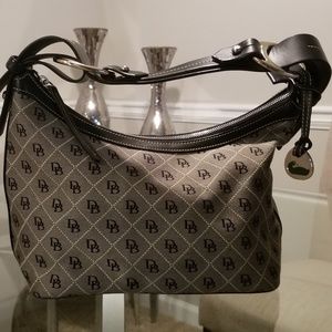 Dooney & Bourke black and gray hobo